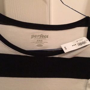 Black and white striped shirt